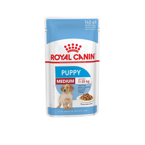 Royal Canin Medium Puppy šlapias ėdalas (140g. x 10vnt.)