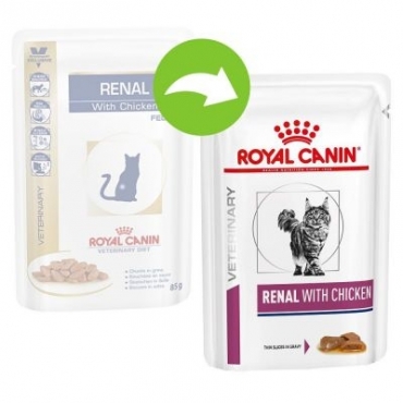 Royal Canin Feline Renal with chicken konservai (12x0,85g)