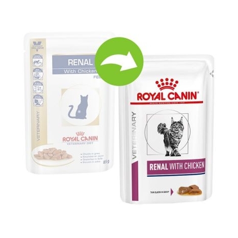 Royal Canin Feline Renal with chicken konservai (12x0,85g)