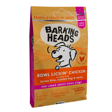 Barking Heads Bowl Lickin' Chicken Large su Vištiena 12kg