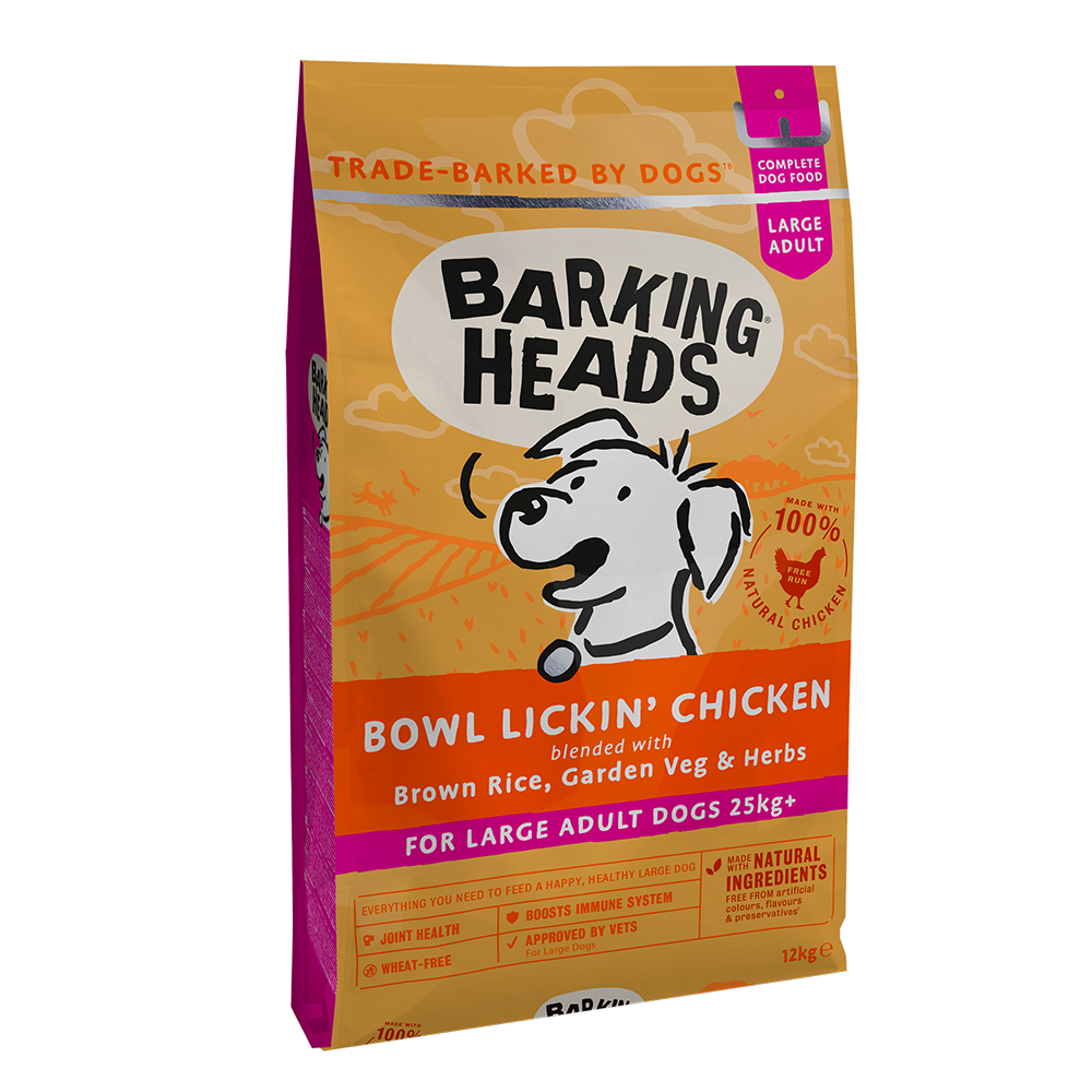 Barking Heads Bowl Lickin' Chicken Large su Vištiena 12kg