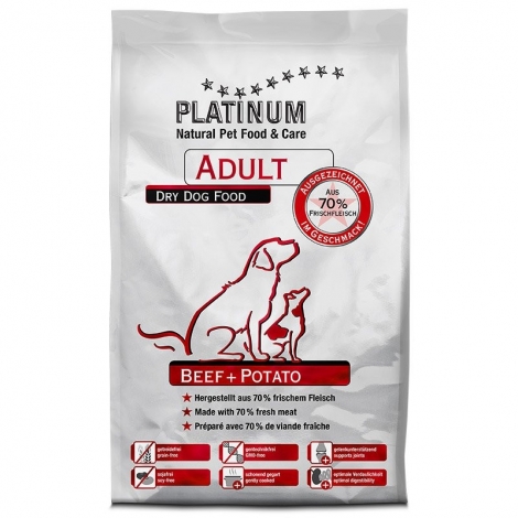 Platinum Adult sausas maistas šunims su jautiena
