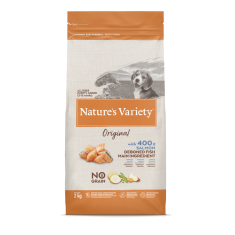 Nature's Variety Original šuniukų maistas su lašiša