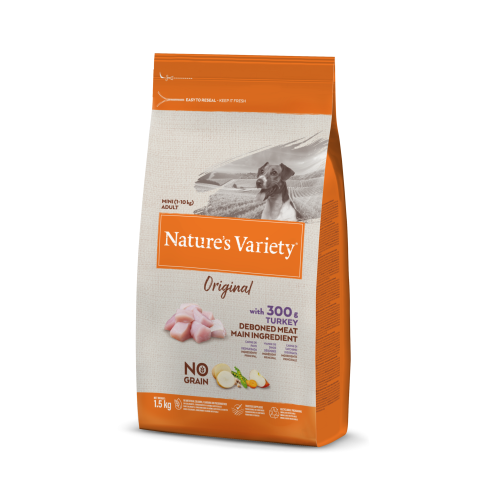 Nature's Variety Original mažų veislių šunų maistas su kalakutiena