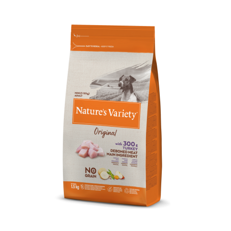 Nature's Variety Original mažų veislių šunų maistas su kalakutiena