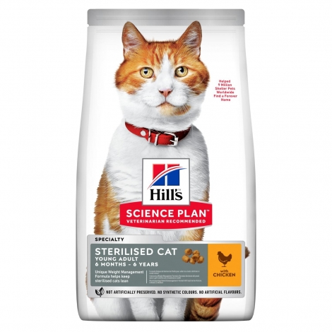 Hill's Science Plan Feline Sterilised Young Adult Cat Chicken