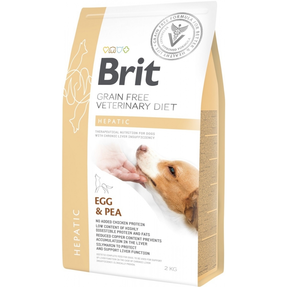 Brit GF Veterinary Diets sausas maistas šunims Hepatic