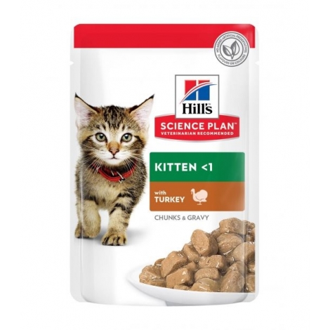Hill's Science Plan Kitten Multipack Pouch Chicken&Turkey guliašo rinkinys su vištiena ir kalakutiena kačiukams