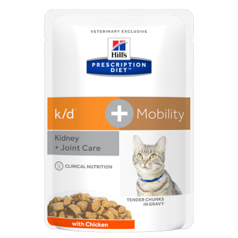 Prescription Diet™ k/d™+Mobility Feline su vištiena 12x85g