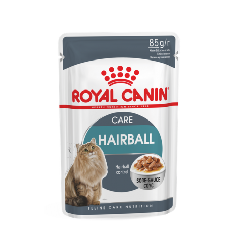 Royal Canin Hairball Care šlapias ėdalas (gabaliukai padaže) (85g. x 12pak.)